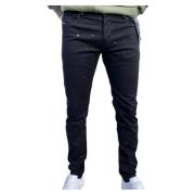 Slim-Fit Svarte Jeans