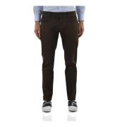 Brun Bomull Glidelås Chinos Mod.S71KA0698S39021143