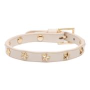 Leather Star Stud Bracelet Vanilla