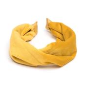 Velvet Hair Band Folded Yellow