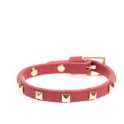 Leather Stud Bracelet Mini Terracotta