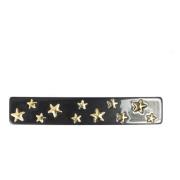 Star Stud Hair Clip Large Charcoal