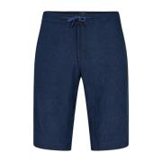 Blå Signal Conrad Line Shorts Linen Shorts