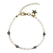 Pearl Bracelet Steel Blue