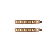 Stud Bobby Pins Cognac 2 Pakke