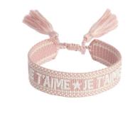 Woven Friendship Bracelet - JE Taime Dusty Rose