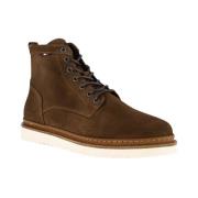 Brun Tommy Hilfiger Hilfiger Cleated Suede Boot Sko