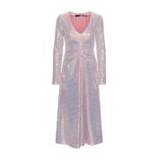 Sequin Midi Dress - Sachet Pink