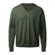 Grønn Clipper Milan Pullover V Neck Genser