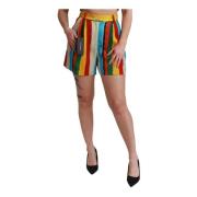 Livlige Multifargede Mini Shorts