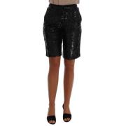 Korte Shorts - Svarte Bermuda Shorts