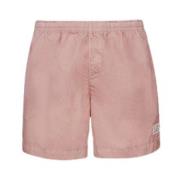 Avslappede sommershorts i blek mauve