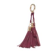 Leather Twin Tassel Wine