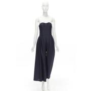 Pre-owned Marineblå ull Dior jumpsuit