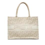 Pre-owned Beige Canvas Dior Book Tote