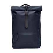 Navy Rains 13320 Rolltop Rucksack W3 47 Navy Veske