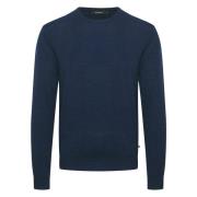 Blå Margrate Merino Pullover Topp