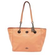 Pre-owned Oransje skinntrener Tote