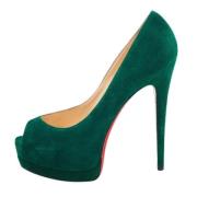 Pre-owned Gronn semsket skinn Christian Louboutin haeler