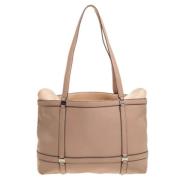 Pre-owned Beige Laer Salvatore Ferragamo Tote