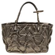 Pre-owned Metallisk skinn Salvatore Ferragamo Tote