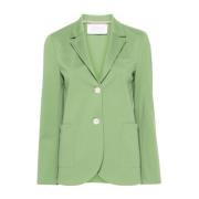 Apple Green Stretch-Jersey Blazer for kvinner