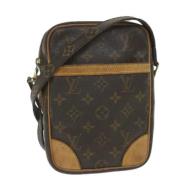 Pre-owned Brunt lerret Louis Vuitton Donau