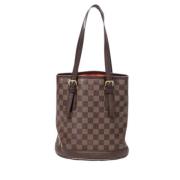 Pre-owned Brunt lerret Louis Vuitton Marais