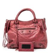 Pre-owned Rosa skinn Balenciaga skulderveske