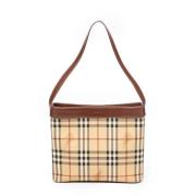 Pre-owned Beige lerret burberry tote