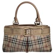 Pre-owned Beige Laer Burberry Tote