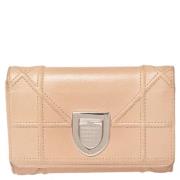 Pre-owned Beige Leather Dior lommebok