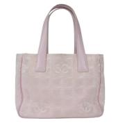 Pre-owned Rosa stoff Chanel Travel Line