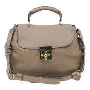 Pre-owned Beige skinn Chloe veske