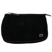 Pre-owned Svart semsket skinn Fendi Clutch