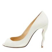 Pre-owned Hvitt skinn Christian Louboutin haeler