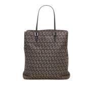 Pre-owned Brunt skinn Fendi Tote