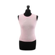 Pre-owned Rosa stoff Dior Top