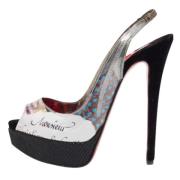 Pre-owned Flerfarget floyel Christian Louboutin Sandaler