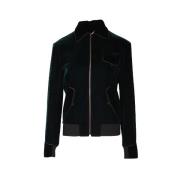 Pre-owned Gront stoff Yves Saint Laurent jakke