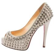 Pre-owned Gra skinn Christian Louboutin haeler