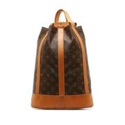 Pre-owned Brunt skinn Louis Vuitton Randonnee