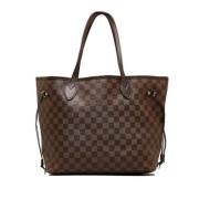 Pre-owned Brunt skinn Louis Vuitton Neverfull