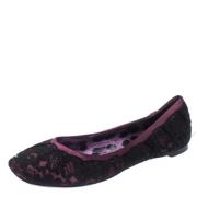 Pre-owned Svart sateng Dolce & Gabbana Flats