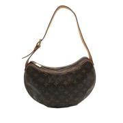 Pre-owned Brunt lerret Louis Vuitton Croissant