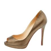 Pre-owned Metallisk skinn Christian Louboutin haeler