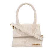 Pre-owned Beige stoff Jacquemus skulderveske