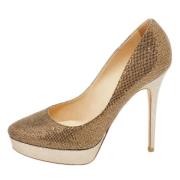 Pre-owned Gullstoff Jimmy Choo haeler