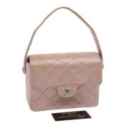 Pre-owned Rosa silke Chanel veske