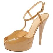 Pre-owned Gult skinn Giuseppe Zanotti sandaler